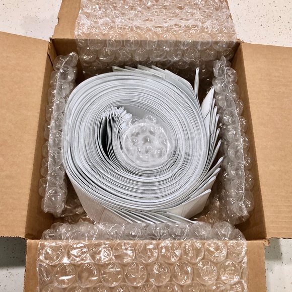 NEW White/ Off White Cloth Vertical Blinds - Picture 8 of 8